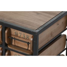 Cajonera Home ESPRIT Metal Abeto Vintage 142 x 30 x 50 cm