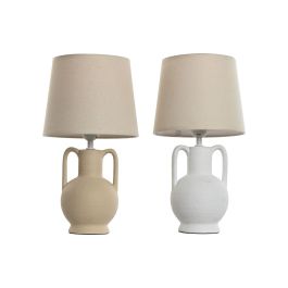 Lámpara de mesa Home ESPRIT Blanco Beige Cerámica 50 W 220 V (2 Unidades) Precio: 92.95000022. SKU: B18ATHQ7NQ
