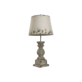 Lámpara de mesa Home ESPRIT Blanco Metal Abeto 50 W 220 V 40 x 40 x 83 cm