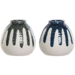 Jarron Mediterraneo DKD Home Decor Azul Verde 18 x 18 x 18 cm (2 Unidades) Precio: 49.004999443399996. SKU: B1JCTB3ARS