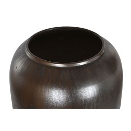 DKD Home Decor Darkvase Ceramica Vidriada Marron Oscuro 38 x 38 x 117.5 cm