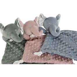 Peluche Manta Baby DKD Home Decor Rosa Verde 100 x 10 x 75 cm Set de 2 (3 Unidades)