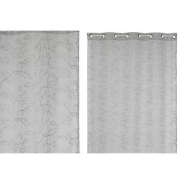 Cortina Urban DKD Home Decor Gris Claro 260 x 140 cm