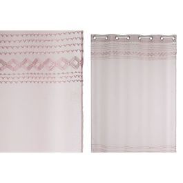 Cortina Boho DKD Home Decor Rosa Palo 260 x 140 cm