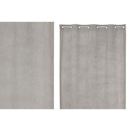 Cortina Urban DKD Home Decor Gris Claro 280 x 140 cm