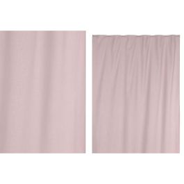 Cortina Cottage DKD Home Decor Rosa Palo 260 x 140 cm