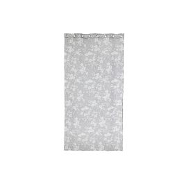 Cortina Romantico DKD Home Decor Gris 260 x 140 cm