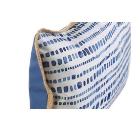 Cojin Terraza Y Jardin DKD Home Decor Azul Blanco 30 x 50 cm