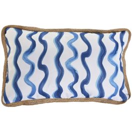 Cojín Home ESPRIT Azul Blanco 50 x 30 cm