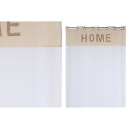 Cortina Boho DKD Home Decor Blanco Natural 260 x 140 cm