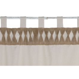 Cortina Cottage DKD Home Decor Beige Natural 260 x 140 cm