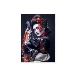 Cuadro Home ESPRIT Blanco Negro Rojo Impreso Geisha 100 x 0,04 x 150 cm Precio: 155.95000058. SKU: B13VMPJNBB