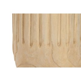 DKD Home Decor Macetero Natural 32 x 32 x 69 cm Madera Paulownia