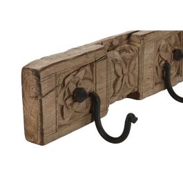 DKD Home Decor Perchero Pared Colección Unique / Antique, Madera Tallada, 35 x 10 x 12 cm