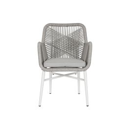 Silla Terraza Y Jardin DKD Home Decor Gris Blanco 63 x 84 x 57 cm