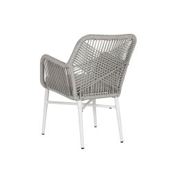 Silla Terraza Y Jardin DKD Home Decor Gris Blanco 63 x 84 x 57 cm