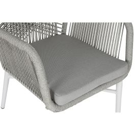 Sillón de jardín Home ESPRIT Blanco Gris Aluminio ratán sintético 57 x 63 x 84 cm