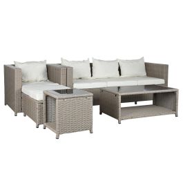 Sofa Terraza Y Jardin DKD Home Decor 80 x 68 x 200 cm Set de 7