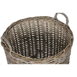 Cesta Item Home DKD Home Decor Gris Claro 50x58x50 cm Set de 4 Cesta Item Home DKD Home Decor Gris Claro 50x58x50 cm Set de 4