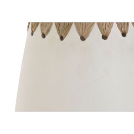 DKD Home Decor Jarrón Indonesia 1c24 Set de 3 Piezas Blanco Natural Terracota Fibra 19 x 40 x 19 cm