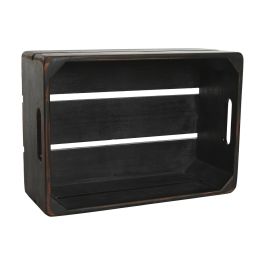 Caja Tradicional DKD Home Decor Negro 30 x 15 x 40 cm Set de 3