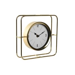 Reloj de Mesa Home ESPRIT Dorado Metal Cristal 21,8 x 6 x 21,8 cm