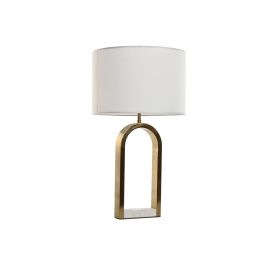 Lámpara de mesa Home ESPRIT Blanco Dorado Mármol Hierro 50 W 220 V 38 x 38 x 70 cm