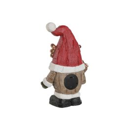 Figura Navidad Tradicional DKD Home Decor Rojo Blanco 11.5 x 38 x 25 cm (2 Unidades)