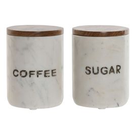 Bote Alpino DKD Home Decor Blanco Marron 10 x 14 x 10 cm (2 Unidades) Precio: 40.534999395. SKU: B127JMRXKG