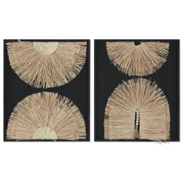 Cuadro Boho DKD Home Decor Negro Natural 3 x 60 x 50 cm (2 Unidades) Precio: 111.92500001209999. SKU: B1KJFZ3K6M