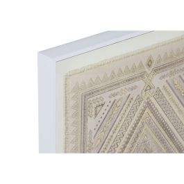 Cuadro Boho DKD Home Decor Natural Blanco 3.8 x 60 x 50 cm (2 Unidades)