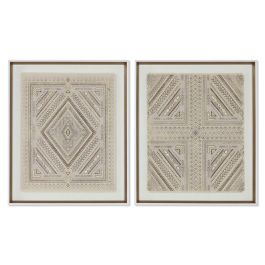 Cuadro Boho DKD Home Decor Natural Blanco 3.8 x 60 x 50 cm (2 Unidades) Precio: 78.04499981849999. SKU: B1A6B6LWDG