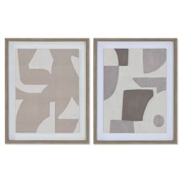 Cuadro Moderno DKD Home Decor Beige Gris 3 x 50 x 40 cm (2 Unidades) Precio: 47.7949998548. SKU: B199KD87LD