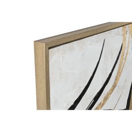 Cuadro Home ESPRIT Blanco Dorado Abstracto Moderno 131 x 4 x 131 cm