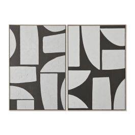 Cuadro Home ESPRIT Blanco Verde Beige Gris oscuro Poliestireno Lienzo Abstracto Urbano (2 Unidades) Precio: 166.8589997822. SKU: B1H2QPRZB4