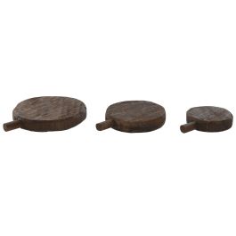 Tabla Cortar Colonial DKD Home Decor Negro Marron 25 x 4 x 30 cm Set de 3 Precio: 41.7450004477. SKU: B1C5MX6Y9A