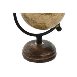 DKD Home Decor Globo Terraqueo Vintage para Decoración Hogar Oficina PVC Verde Beige 10x8x14 cm, Pack de 3 Unidades con Colores Surtidos
