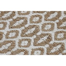 Alfombra Boho DKD Home Decor Marron Blanco 175 x 75 cm