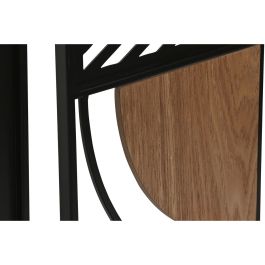 Decoracion Pared Urban DKD Home Decor Negro Natural 2 x 60 x 40 cm (3 Unidades)