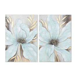 Cuadro Shabby DKD Home Decor Azul Dorado 3 x 90 x 60 cm (2 Unidades) Precio: 61.104999721700004. SKU: B1A7M8N7DA