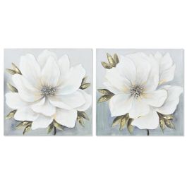 Cuadro Romantico DKD Home Decor Blanco Dorado 3 x 60 x 60 cm (2 Unidades) Precio: 55.4058996975. SKU: B1BL3J7LQE