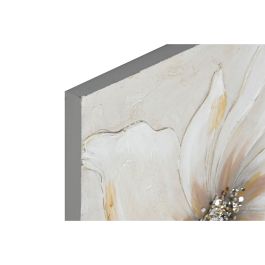 Cuadro Romantico DKD Home Decor Blanco Beige 2.5 x 50 x 50 cm (2 Unidades)