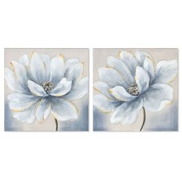 Cuadro Tradicional DKD Home Decor Azul Blanco 2.5 x 40 x 40 cm (2 Unidades) Precio: 30.854999758. SKU: B1KMC9D6DS