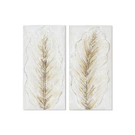 Cuadro Romantico DKD Home Decor Blanco Dorado 2.5 x 60 x 30 cm (2 Unidades) Precio: 32.064999346600004. SKU: B16XY6F5EG