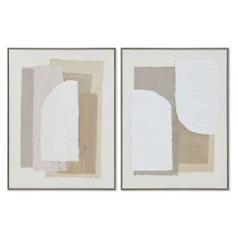 Cuadro Scandi DKD Home Decor Beige Blanco 3.2 x 82 x 62 cm (2 Unidades) Precio: 131.2849992861. SKU: B16LH6Z6SF