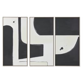 Juego de 3 cuadros Home ESPRIT Blanco Negro Moderno Urbano 180 x 4 x 120 cm (3 Piezas) Precio: 263.1749998306. SKU: B1GXEWRGBG