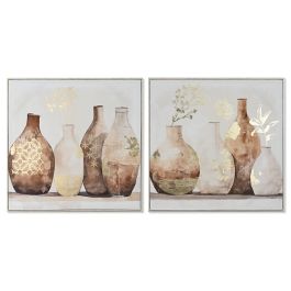 Cuadro Scandi DKD Home Decor Beige Dorado 3.5 x 82.5 x 82.5 cm (2 Unidades) Precio: 188.15500044770002. SKU: B1AX4S2PNP