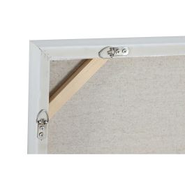 Cuadro Home ESPRIT Blanco Beige Poliestireno Lienzo Abstracto Urbano 82 x 4 x 81,5 cm (2 Unidades)