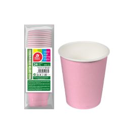 Pack 24 unid. vasos de cartón rosas baby 200cc best products green Precio: 1.9499997. SKU: S7907585