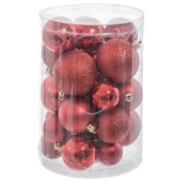 Bolas de Navidad Rojo Plástico Purpurina 12,5 x 12,5 x 27 cm (27 Unidades) Precio: 10.95000027. SKU: B13EL7Z9YL